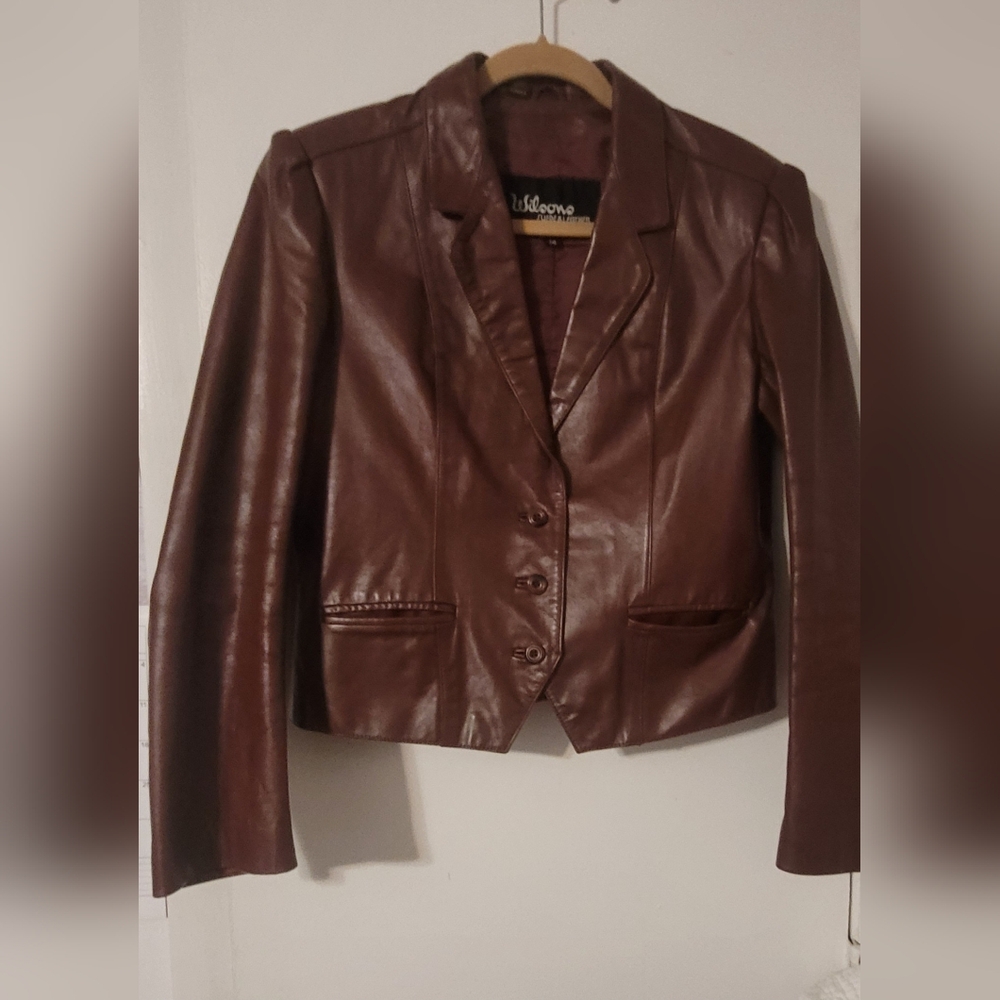 Wilsons Leather Cropped Blazer